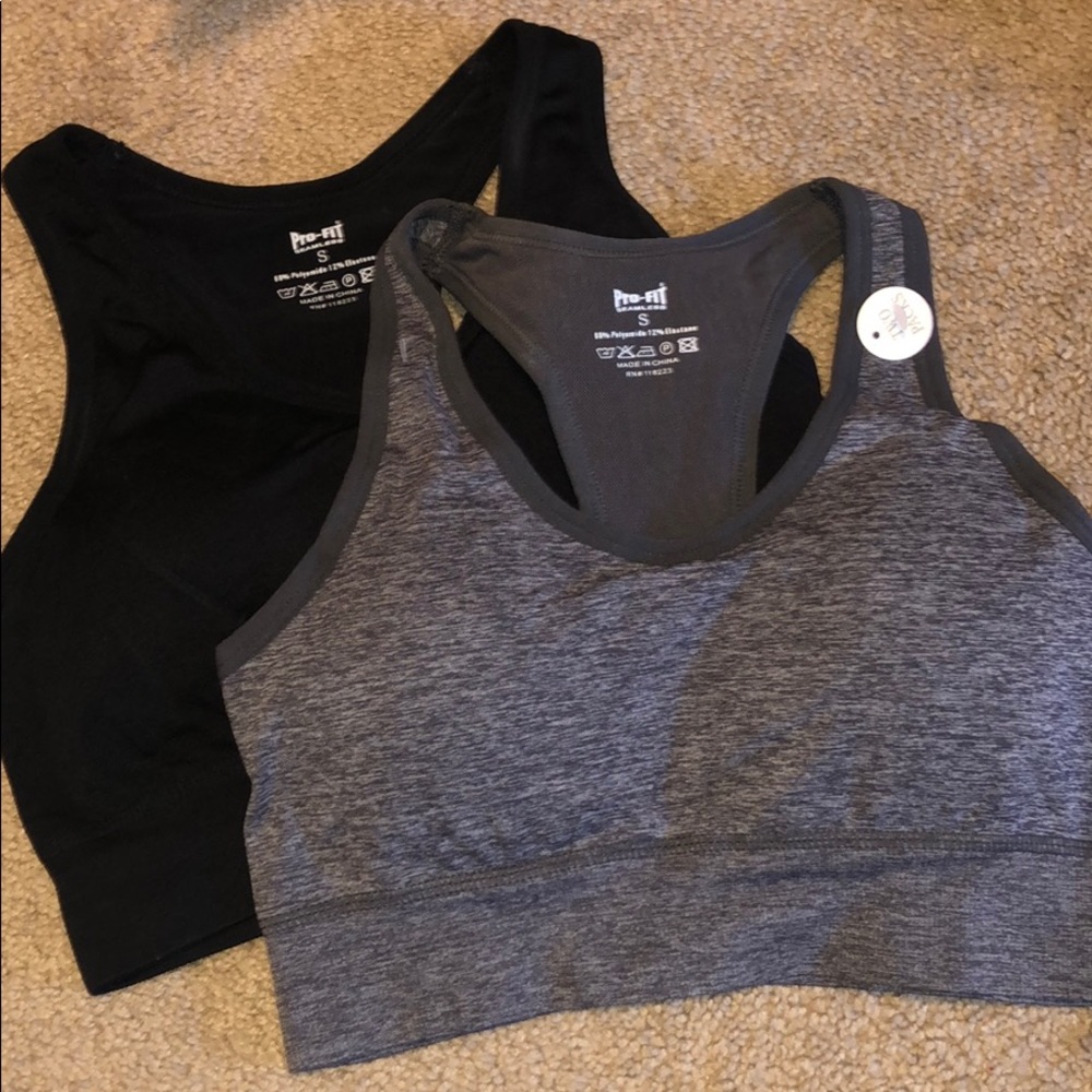 Padded sports bra set